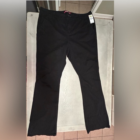 UNIONBAY Junior’s Slash Pocket Stretch Bootcut Pant Size 17 33 Inseam NWT - Picture 12 of 13